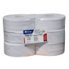 Biały dwuwarstwowy papier toaletowy Merida Optimum długość 210 m
